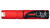 Uni Chalk Marker 8.0mm Chisel Tip Marker - Red