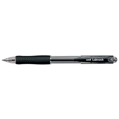 Uni-Ball Laknock 100 0.7mm Black Retractable Fine Ballpoint Pen