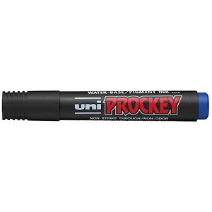 Uni-Ball Prockey 126 Chisel Tip Blue Marker Pen