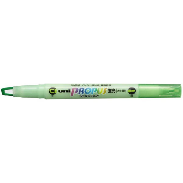 Uni Propus Window 4.0mm/0.6mm Dual Highlighter - Green