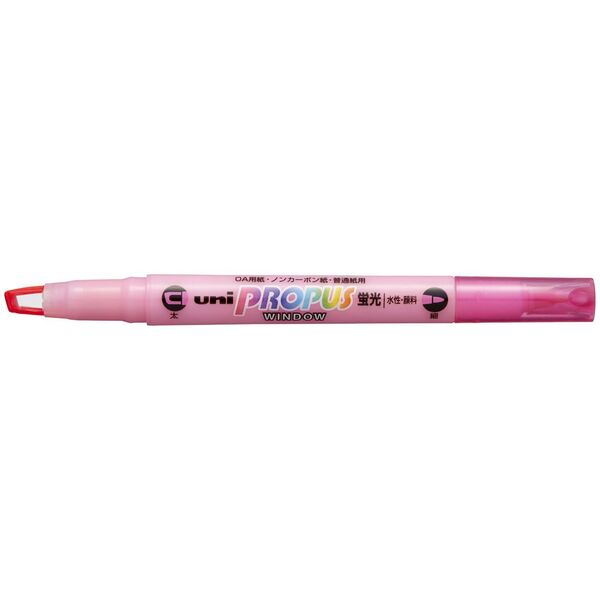 Uni Propus Window 4.0mm/0.6mm Dual Highlighter - Pink