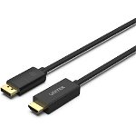 UNITEK 1.8m Display Port 1.2 to HDMI 4K Cable - Black