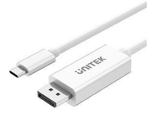 Unitek 1.8m 4K 60Hz USB-C to DisplayPort 1.2 Adapter Cable - White