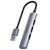 UNITEK 4-in-1 Multi-Port USB-A Hub - Space Grey