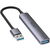 UNITEK 4-in-1 Multi-Port USB-A Hub - Space Grey