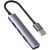 UNITEK 4-in-1 Multi-Port USB-A Hub - Space Grey