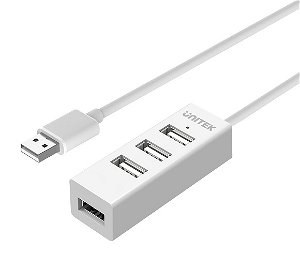 Unitek 4 Port USB-A 2.0 Hub - White