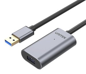 Unitek 5m USB 3.0 USB-A to USB-A Active Extension Cable - Space Grey