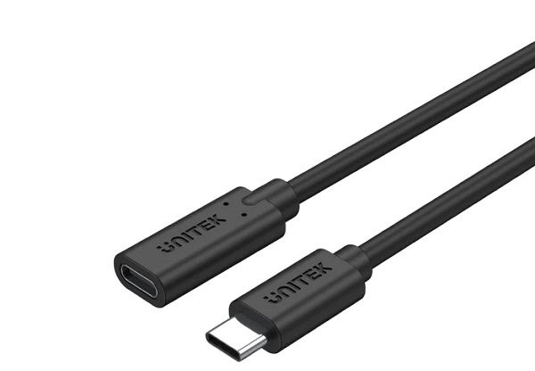 Unitek C14086BK-1M 4K 60Hz, 100W USB-C 3.1 Male To Female Extension Cable