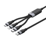 Unitek 1.5m 3-in-1 USB-C to Lightning Charge & Sync Cable - Black