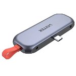 Unitek uHUB Q4 Lite 4-in-1 USB-C Hub for iPad Pro & Air with HDMI and 100W Power Delivery - Space Grey