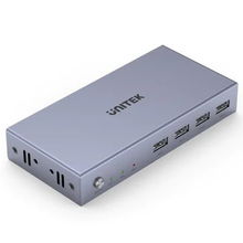 view UNITEK HDMI KVM 2-In-1-Out Switch - Space Gray