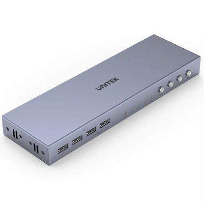 Unitek HDMI KVM 4-In-1-Out Switch - Space Grey