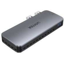 view UNITEK SolidForce USB 3.2 PCIe/NVMe M.2 Solid State Drive Enclosure for PS5 - Grey