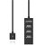 UNITEK USB-A 2.0 4-Port High Speed Hub - Black
