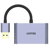 Unitek USB-A to HDMI and VGA Adapter - Space Grey