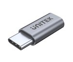 Unitek USB-C to Micro USB Female Adapter - Grey