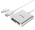 Unitek USB 3.0 Multi Card Reader with USB Type-C Adaptor - SD, MicroSD & CF Cards