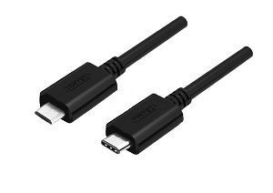 Unitek 1M USB 2.0 USB-C Male to Micro-B Male Cable - Black