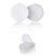 Velcro 22mm Stick On Hook & Loop Dots White - 40 Pack