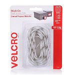 Velcro 22mm Stick On Hook & Loop Dots White - 40 Pack