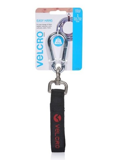 Velcro Easy Hang 430mm Strap with Hook - Store And Hold Up To 40 Kgs