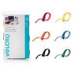 Velcro One-Wrap 203mm x 12m Multicolour Pre-Cut Cable Ties - 60 Pack