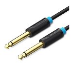 Vention 10M 6.35mm TS Male to Male Audio Cable - Black
