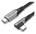 Vention 1M USB 2.0 C Male Right Angle to USB C Male 5A Cable