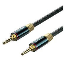view Vention 2M 3.5mm Male to 3.5mm Male Cotton Braided Audio Cable - Green