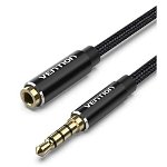 Vention 2M 3.5mm Male to 3.5mm Female Audio Extension Cable - Black
