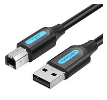 view Vention 2M USB-A Male to USB-B Male Cable - Black
