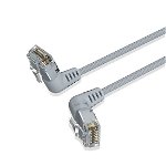 Vention 2m Cat6A UTP Slim Type Rotate Right Angle Ethernet Patch Cable - Grey