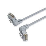 Vention 0.5m Cat6A UTP Slim Type Rotate Right Angle Ethernet Patch Cable - Grey