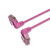 Vention 1m Cat6A UTP Slim Type Rotate Right Angle Ethernet Patch Cable - Pink