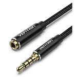Vention 5M 3.5mm Male to 3.5mm Female Audio Extension Cable - Black