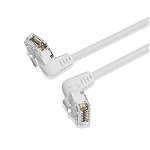 Vention 2m Cat6A UTP Slim Type Rotate Right Angle Ethernet Patch Cable - White