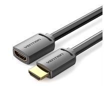 view Vention 0.5M HDMI-A Male to HDMI-A Female 4K Cable - Black
