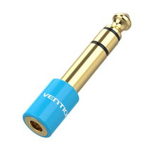 view Vention 6.35mm Male to 3.5mm Female Audio Adapter - Blue