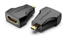 view Vention Micro HDMI Male to HDMI Female Adapter - Black