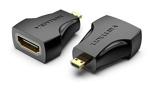 Vention Micro HDMI Male to HDMI Female Adapter - Black