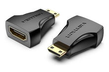 view Vention Mini HDMI Male to HDMI Female Adapter - Black