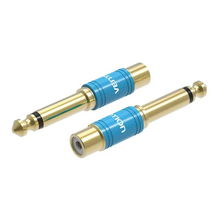 view Vention 6.35mm Male to RCA Female Audio Adapter - Blue