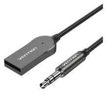 view Vention 1.5M USB-A Car Bluetooth 5.0 Audio Receiver - Gray