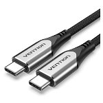 Vention 1.5M USB-C to USB-C 3.1 Cotton Braided Cable - Gray
