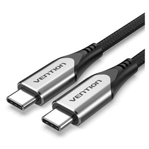 Vention 1.5M USB-C to USB-C 3.1 Cotton Braided Cable - Gray