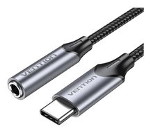 view Vention 1M USB-C Male to 3.5MM Earphone Jack - Gray