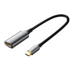 Vention 0.25M USB-C to HDMI 4K Cotton Braided Cable - Black