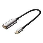 Vention 0.25M USB-C to HDMI 8K Cotton Braided Cable - Black
