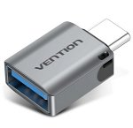 Vention USB-C Male to USB-C Female OTG Adapter - Gray